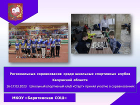Соревнования среди школьных спортивных клубов Калужской области.